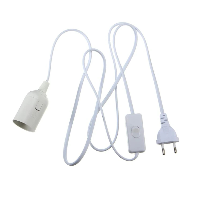 Koncový kabel s objímkou E27 a vypinacem WWW.GROWGARDEN.CZ 1